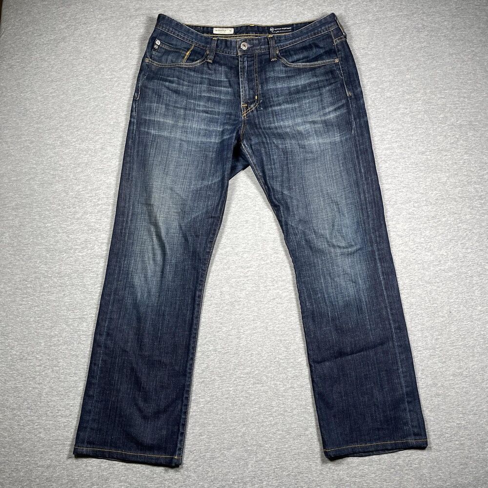 AG Adriano Goldschmied Jeans Mens 34x29 Blue Medium Wash Protege Straight Leg